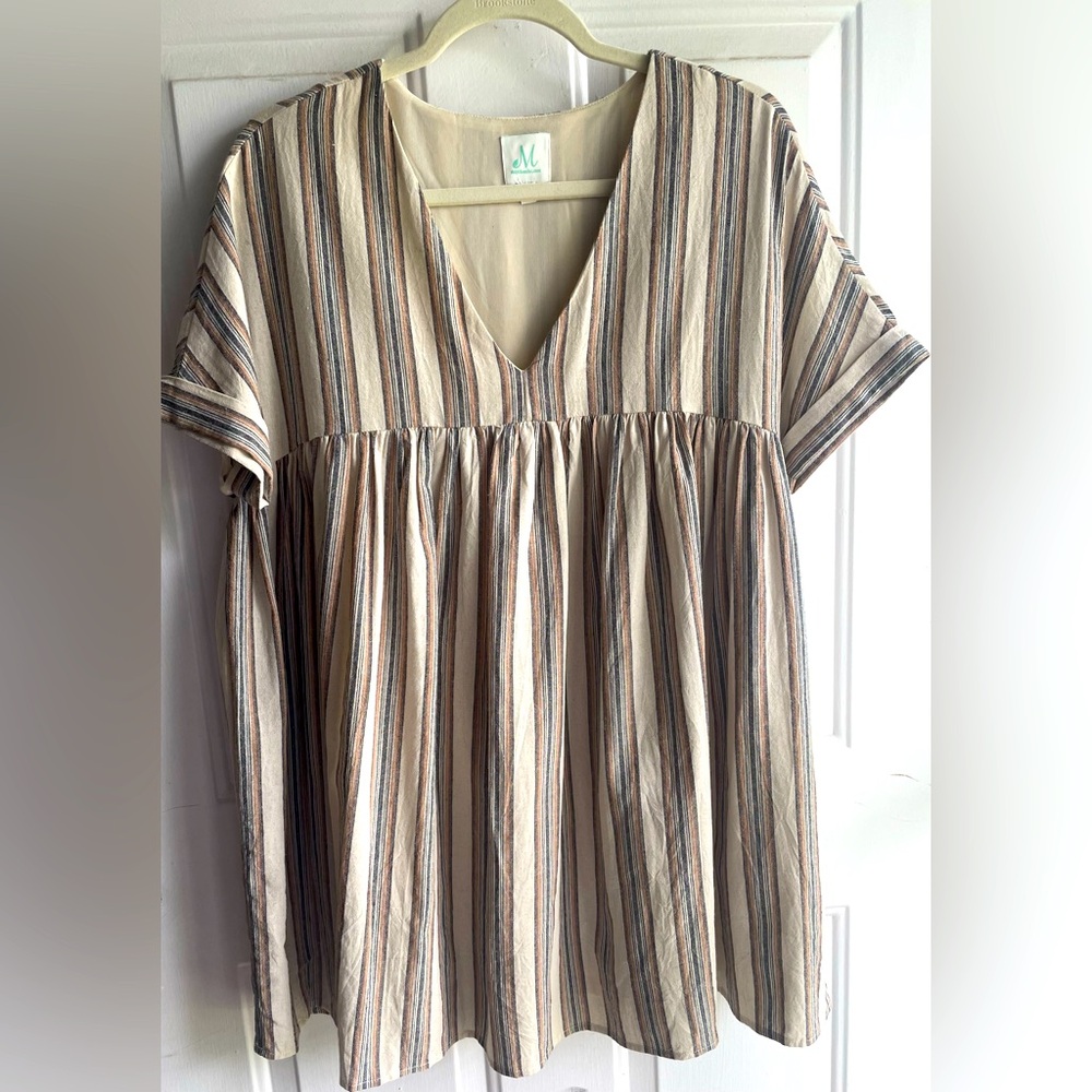 Stripped Shop The Mint Babydoll Dress